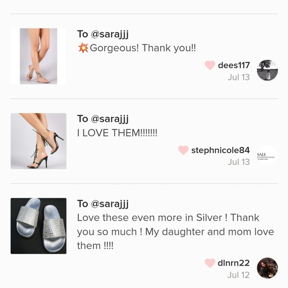 Last Size 6 🖤Silver Swarovsky Rhinestone Sandal - Picture 5 of 8